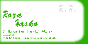 roza hasko business card